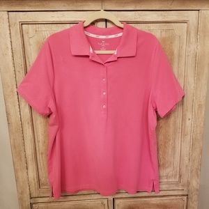 💚TALBOTS Pink Polo
